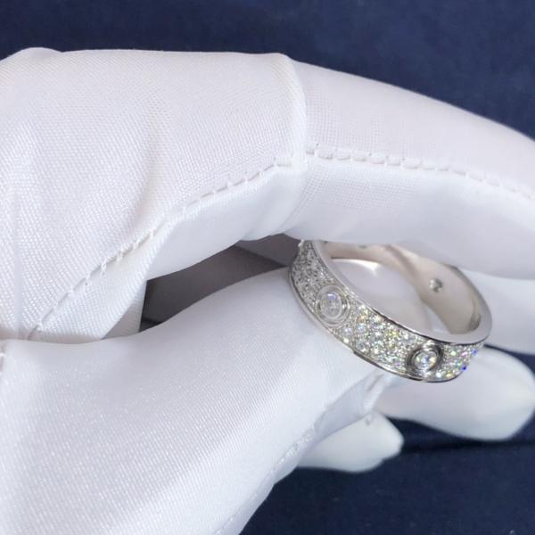 Car Tier LOVE Ring Small Model Factory Custom Fine Jewelry 18k Pure Gold Natural Diamonds Ring