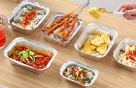 Restaurant Bakery Gold-color Baking Aluminum Foil Tray Container for Food Cooking