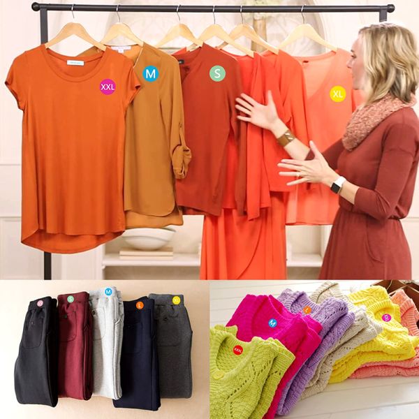 Custom Round Shape Various Size Adhesive Sticker Label For Clothing