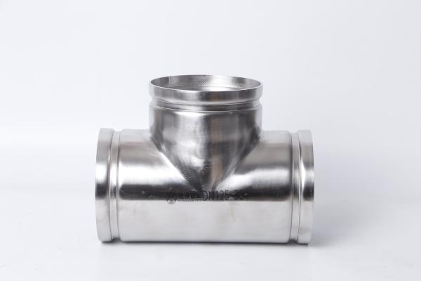 Heating Piping Stainless Steel Grooved Fittings Welded Customized
