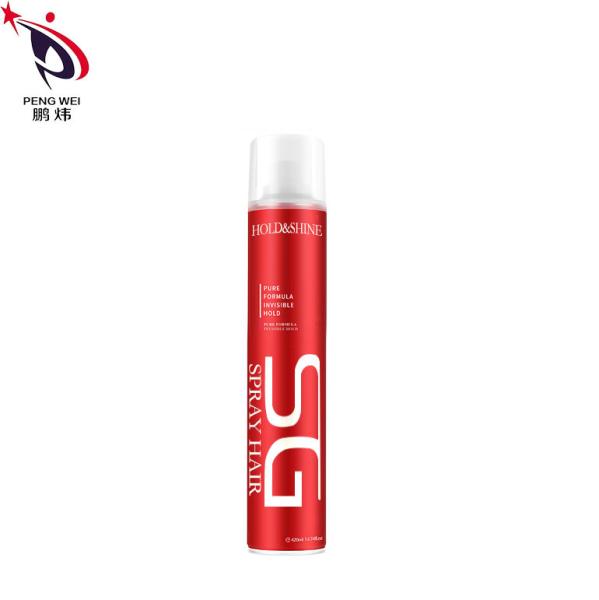 Salon Quick Dry Hair Spray Fragrance Hard Hair Styling Strong Hold Hair Spray 420ml