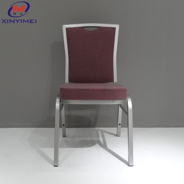 Square Back Blue Steel Hotel Banquet Chair ODM