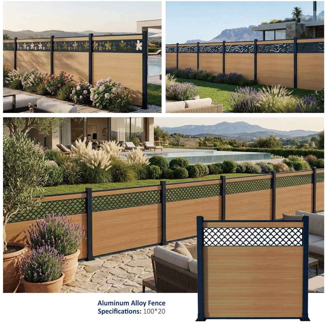Modular Aluminum Alloy Fence High Strength Weather Resistant