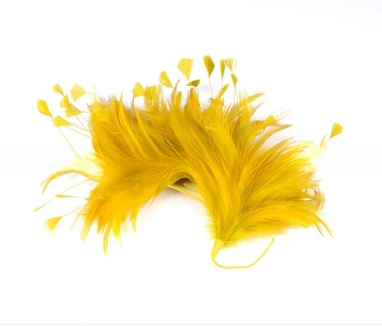 Event Party Supplies Feather Mounts Hackle Millinery Feather Flowers 15x30cm