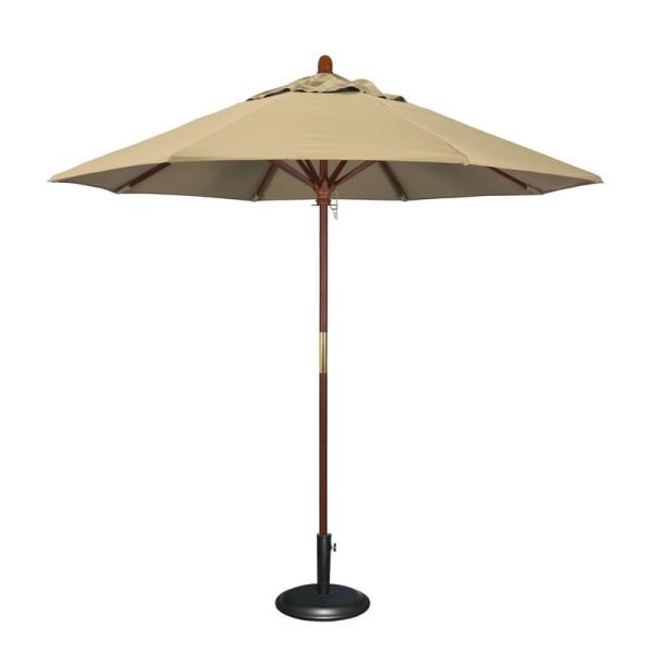 Outdoor Leisure Waterproof Polyester Sunshade Garden Parasol for Adults' All Season