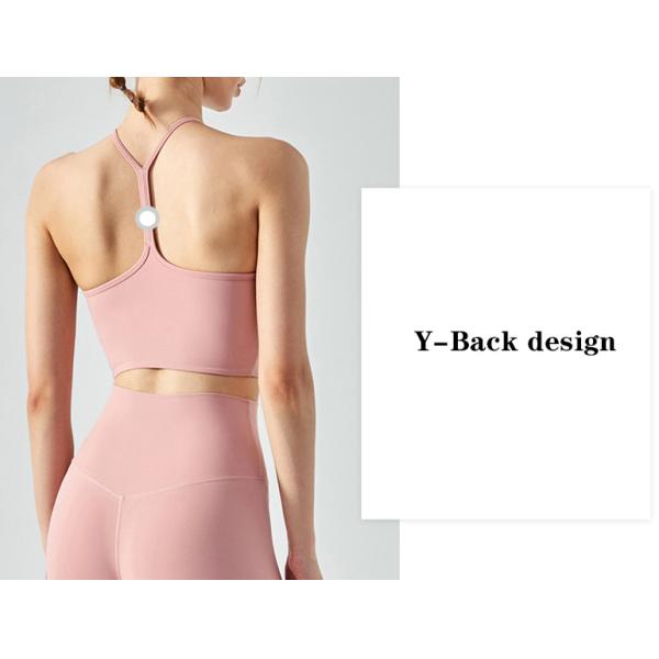 High Collar Yoga Vest Sling Fitness Strap Womens Sports Bra Shockproof Female Workout Clothing