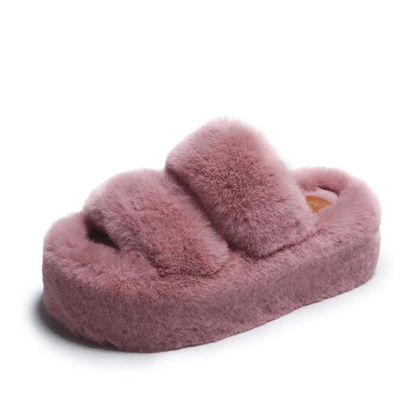 Y-Z New Soft Fashion Home Decor Non-Slip Supper Soft Fluffy Womens Indoor House slippers