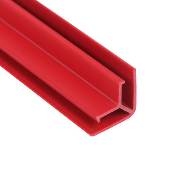 Decoration Plastic Profile Graphic Pvc Extruded Profiles Red L Angle Profile