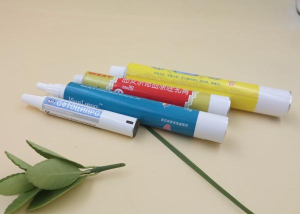 Six Colors Artwork Aluminum Squeeze Tube Packaging Customized Logo Length