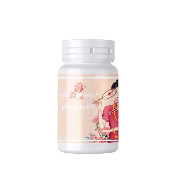 Vitamin Phytonadione Softgels 60 Units Non GMO Gluten Free for Bone and Blood Health
