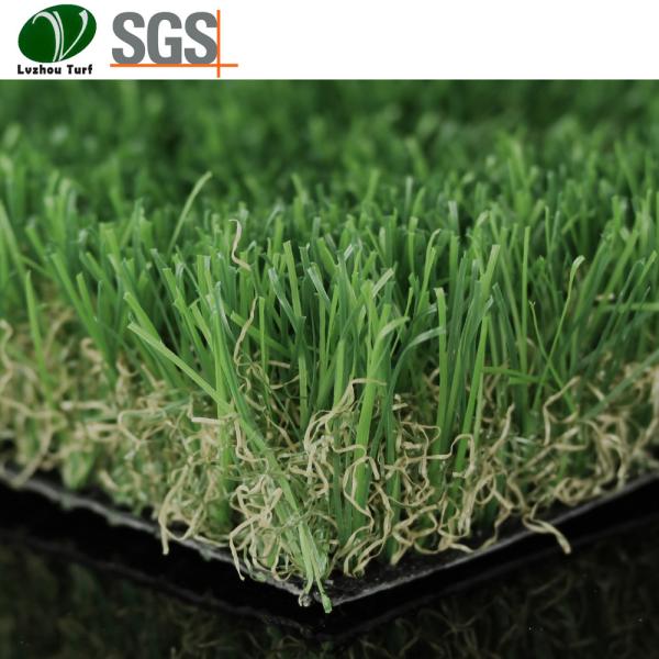 Diamond Monofilament Plastic Lawn Grass / Artificial Grass Flooring Tile
