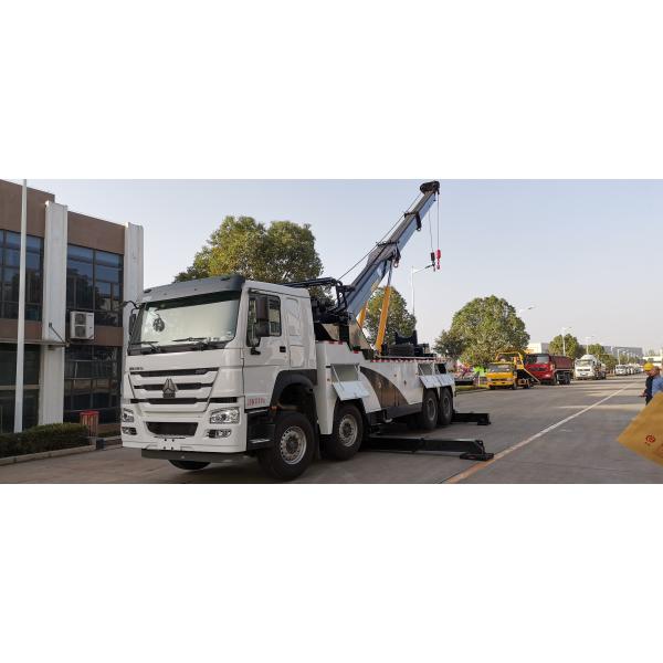 Howo 8X4 Crane Crane Road Wrecker Truck Euro 3 360 Degree Turning