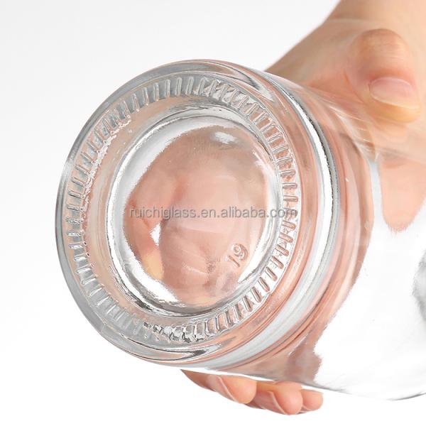 Directly Sell Customize Sealing Type Clear Empty Liquor Bottles for Brandy Whiskey Rum Gin