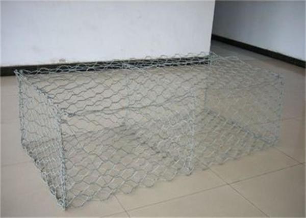 2*1*1m 8*10cm Mesh Size Gabion Wall Basket Zinc Coating 270g