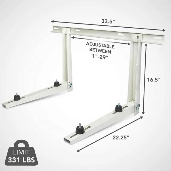 200 Lbs Ac Unit Bracket Universal Air Conditioner Holder Bracket
