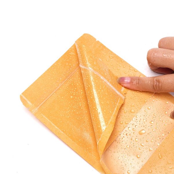 Food Grade Self-Sealing Resealable Tea Kraft Paper Bag Degradable Plastic Bag
