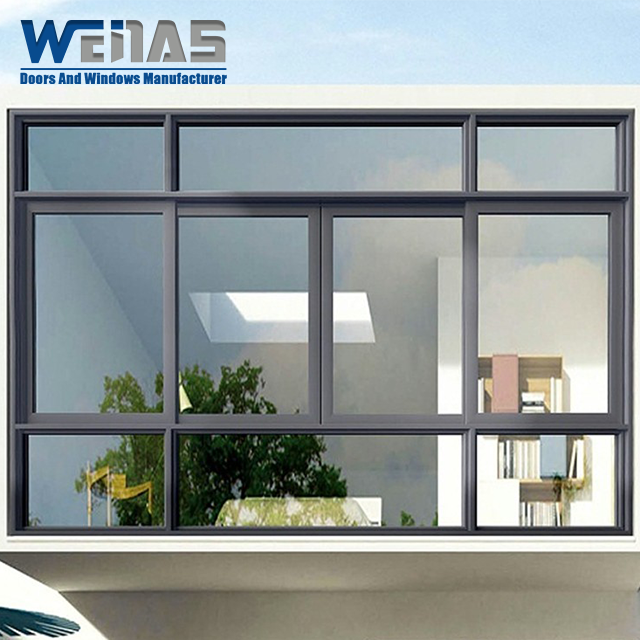Silent Tracks Single Glass Aluminium Sliding Windows With Stainless Steel Screen Mesh