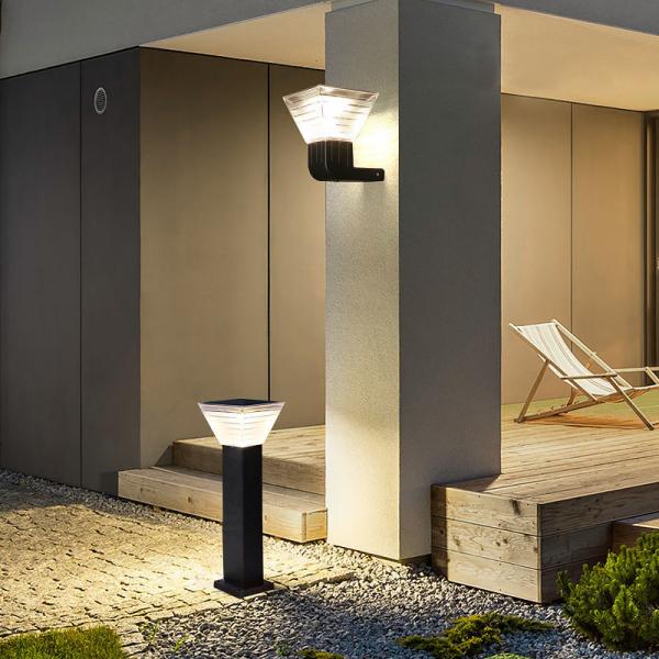 Applique murale solaire étanche moderne d'extérieur, hôtel, jardin, LED, IP65, lampe murale solaire