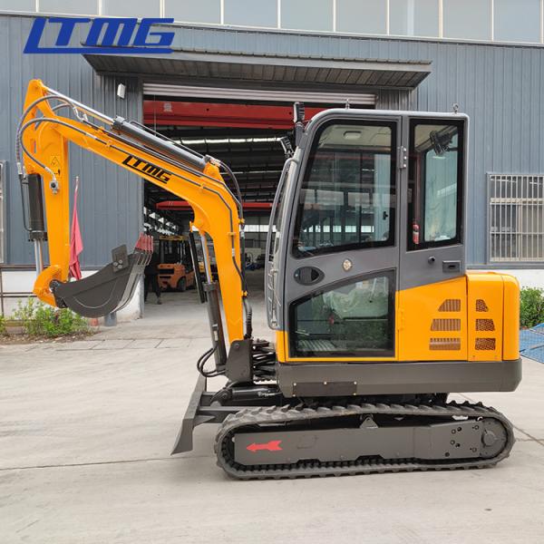 constuction digger swing arm small 3Ton excavator with close cab
