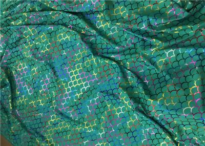 Foil Hologram Double Knitted Printed Nylon Fabric For Leotard Garments