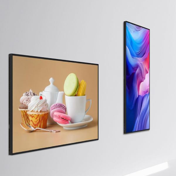 Ultra Thin Hanging Ceiling Signage Digital Screens 1000cd/m2