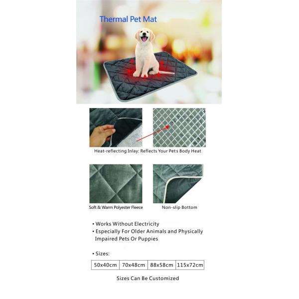 Tapis d'hiver pour animaux de compagnie pour chiens et chats Couvertures épaisses pour les maisons d'animaux de compagnie Tapis de sol chauds