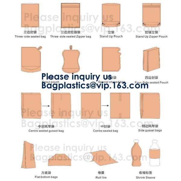 Stand Up Zipper Oven Microwave Cooking Bags /Retort Pouch/Microwave Bag For Liquid Organic Soup Packaging Bagease