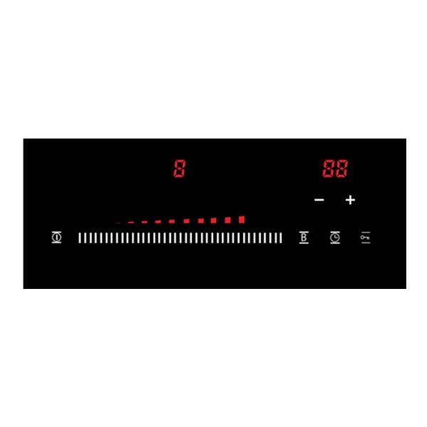 2 Zone Double Burner Induction Cooktop 9 Power Levels Booster