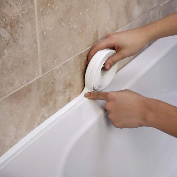Waterproof Anti Mildew Caulk Strip Tape Self Adhesive For Kitchen Bathroom