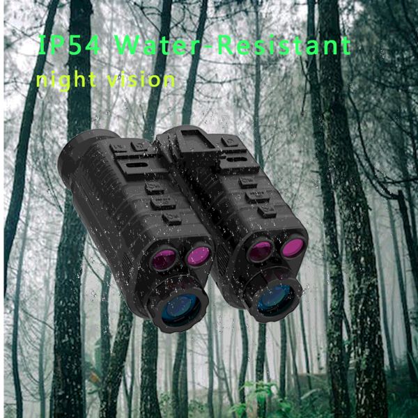 NVGB07 Waterproof IP54 Head-mounted Night Vision Monocular 6X/1x Magnification Detachable Two Monoculars Dual Infrared Lights