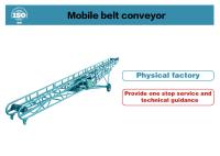 Equipamento de Transportador de Correia Motorizado para Mineração e Manufatura