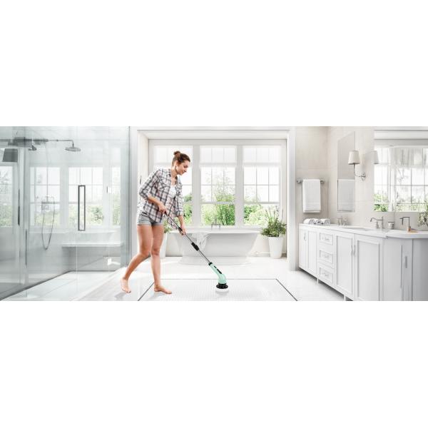 9 Replaceable Brush Heads Electric Spin Scrubber with Adjustable Detachable Handle