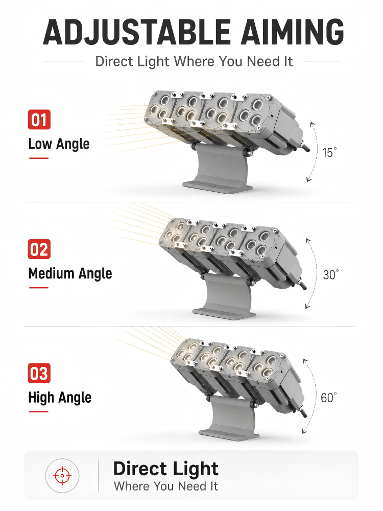 Multi Angle Separable LED Flood Light Aluminum Outdoor Landscape Lighting for Hotel Courtyard Garden Tree Upward Project