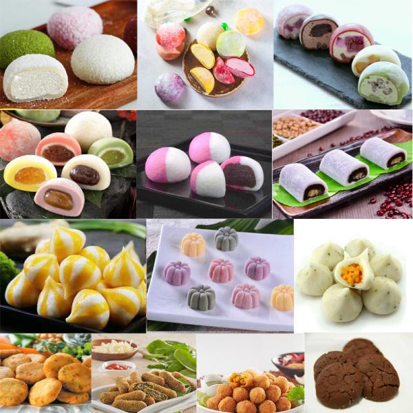P180 Automatic Mochi Ice Cream Maker Ball Forming Automatic Encrusting Machine 60-99pcs/min