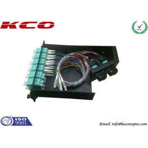 24F MPO MTP Cassette Modular OM3 LC Duplex Adapter For 96 Cores High Density Patch Panel