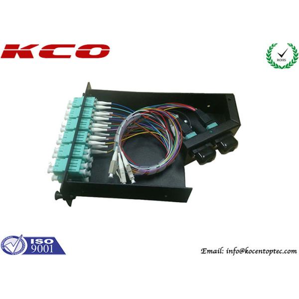 24F MPO MTP Cassette Modular OM3 LC Duplex Adapter For 96 Cores High Density Patch Panel