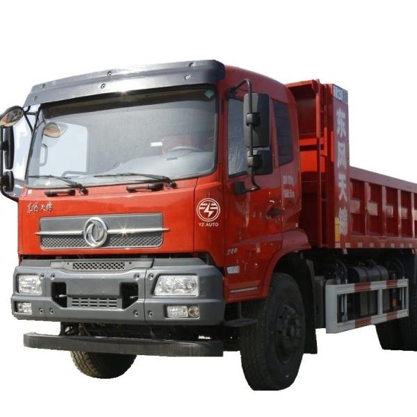 DONGFENG Euro4 4X2 Mini Dump Truck With Left Steering And 6000 X 2300 X 1280mm Cargo Box