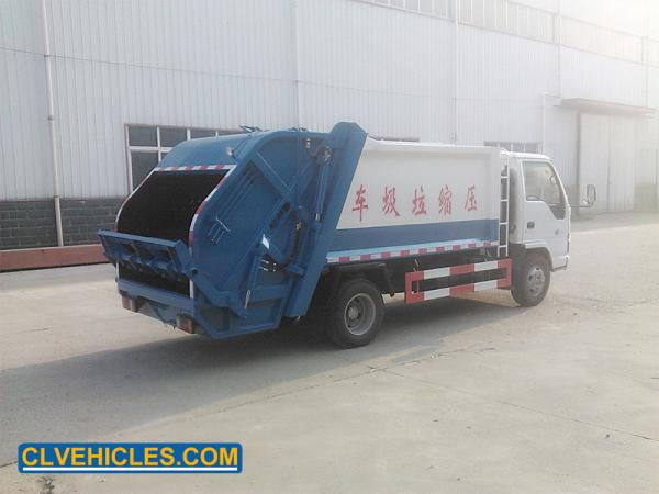 ISUZU 600P 5CBM Waste Compactor Vehicle Equipped With Air Brakes