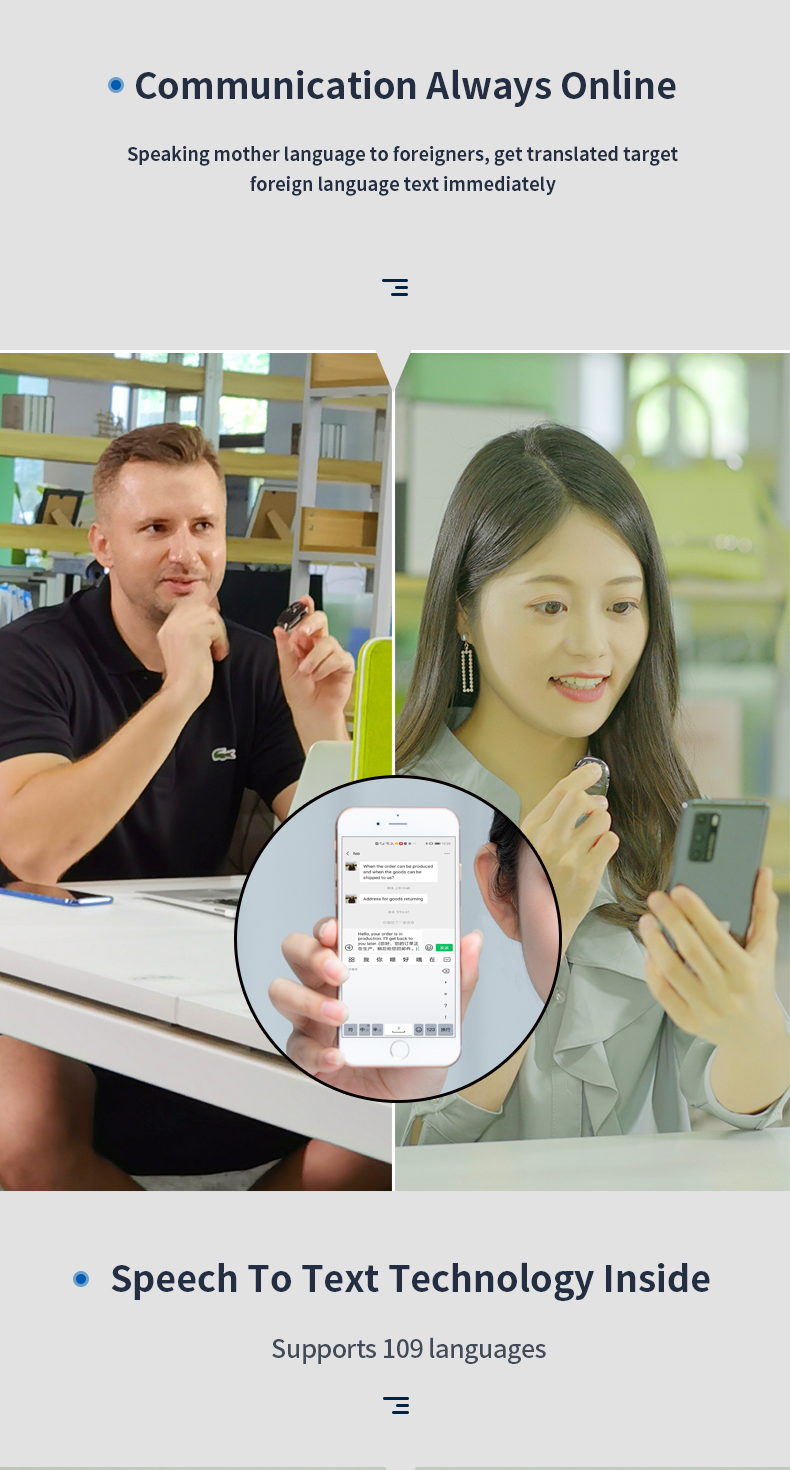 Mini Muti Language Translator Smart Translation Machine For English German Spanish French Dutch Italian