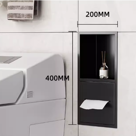 Toilet Tissue Wall Niche Insert Built-in Bathroom Cabinets for Anti-Rust Shower Niche