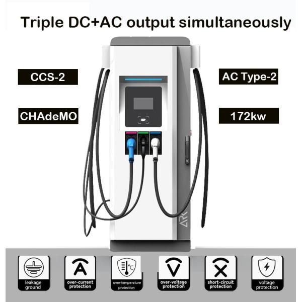 Ac Dc интегрировал быструю зарядную станцию заряжателя 20kw 120kw 150kw Ccs Chademo Ev Ev