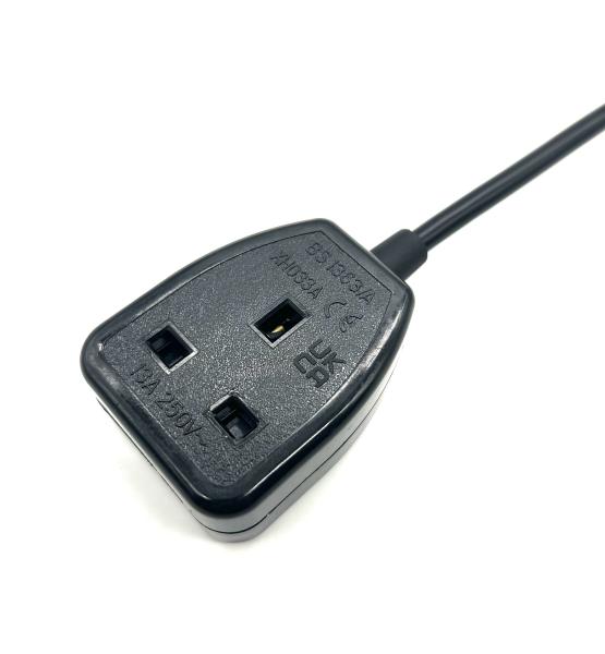 Uk Power Cable 13A 250V IEC C14 To 1 Way Socket UK Standard Electric Extension Cord