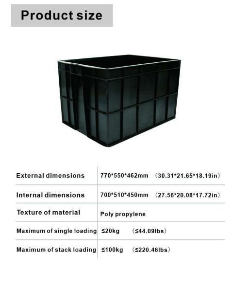 TOURTOP Plastic Live Poultry Transport Crate for Eco-Friendly Moving Requirements