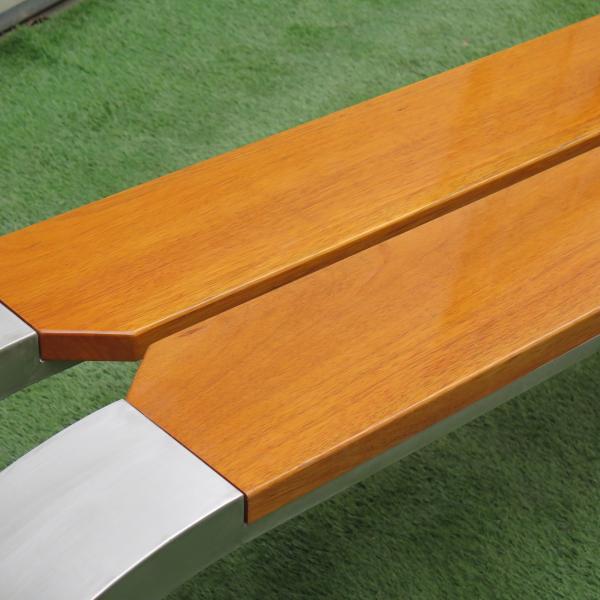 Outdoor Bench Furniture Sets Metal Wooden Public Street Bench Plastic Wood Leisure Chair