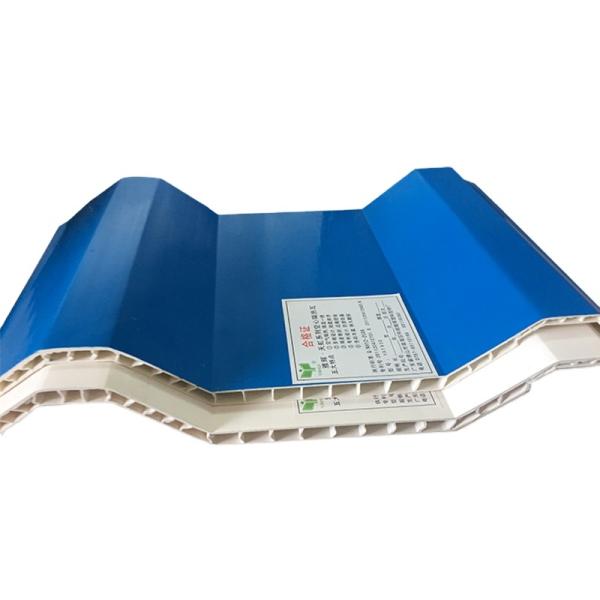 930mm PVC Hole Roof Sheet 10mm grueso diseño de paredes gemelas