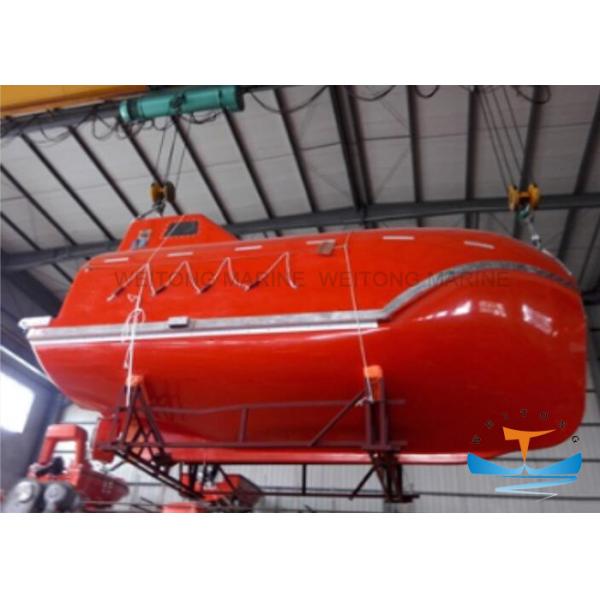Open Type Lifeboat Rescue Boat Iber Reinforced Plastic For Coastal And Inland River