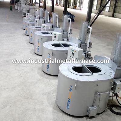 Gas Fired Graphite Crucible 300 to 1000 kg Industrial Aluminum Melting Furnace with Recuperator