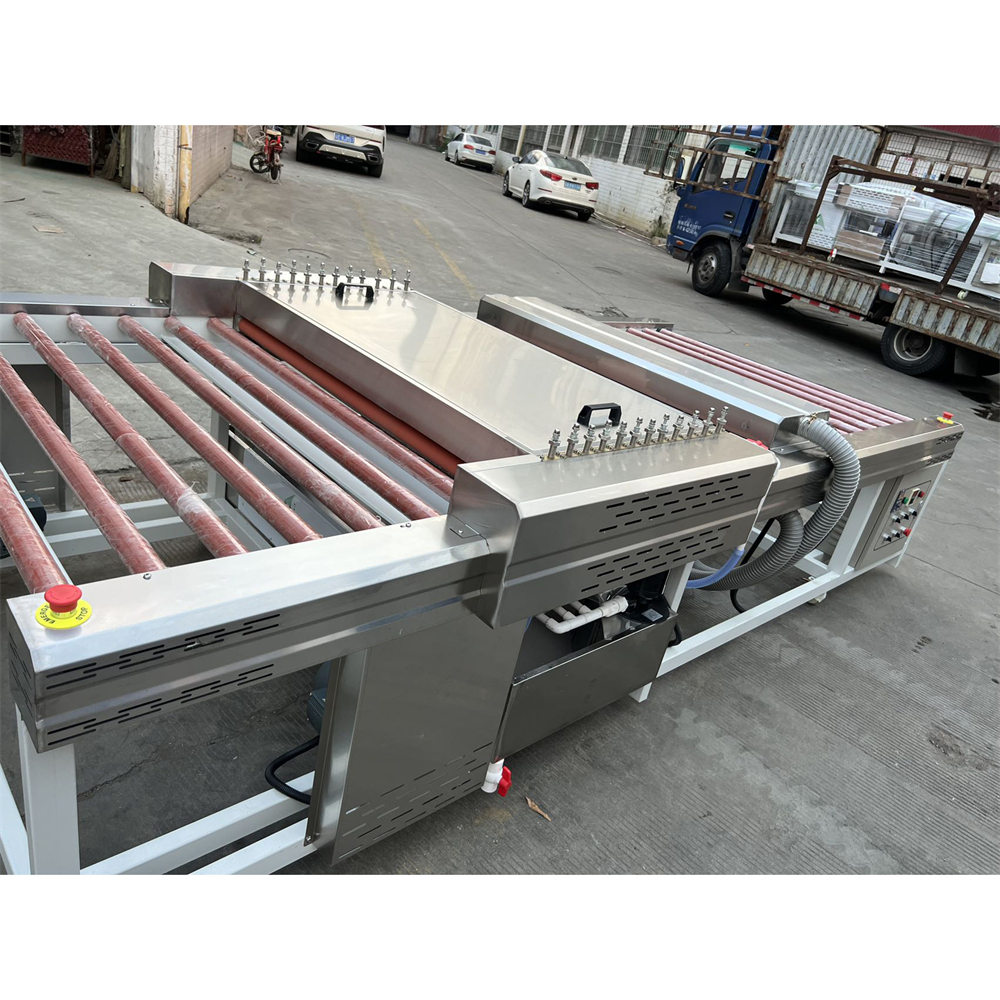 Horizontal Small Glass Washing And Drying Machine 10KW Total Power