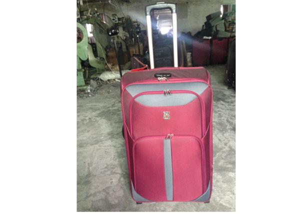 Popular 4 Piece Set Iron Trolley Eva Luggage Suitcase Set Made Of 600D Twill Fabric