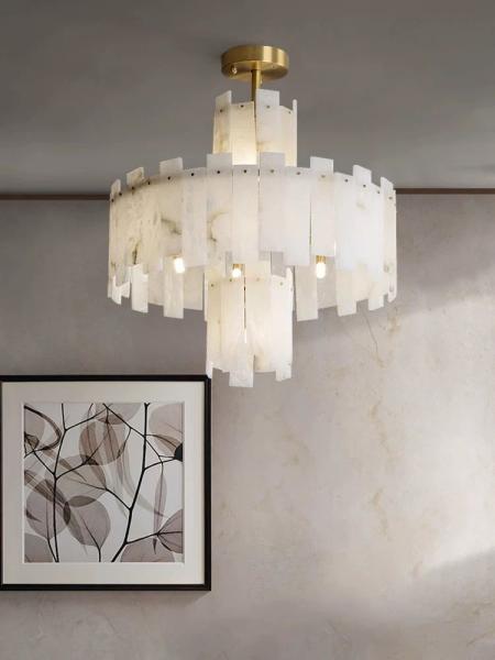Modern Dining Room Modern Pendant Lighting Led Lights Venus Alabaster Linear Chandelier